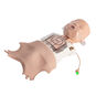 Prestan Ultralite Infant CPR Manikin with the lung bag and face shield attached.