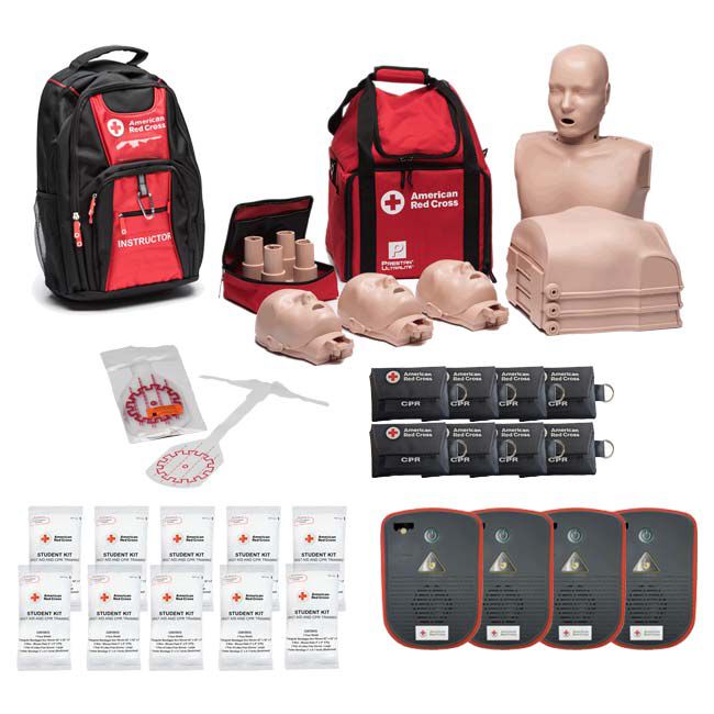 CPR, first aid, and BLS instructor kits.