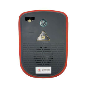Red Cross AED Trainer with Adult and Child Gel Adhesive Pads.