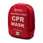 Soft Case for the Adult/Child CPR Mask with O2 Inlet and Infant CPR Mask - front view.
