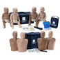 Prestan Professional Adult & Infant CPR manikin 4 packs, brown and tan, with AED trainer (SET).