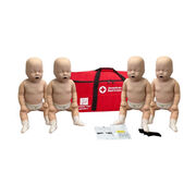 Prestan Infant CPR Manikin with CPR Monitors - (4 Pack), Tan Skin.