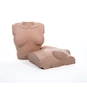 Two Tan Female Skins for Prestan Pro Adult CPR Manikins - one upright, one laid flat.