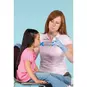 Instructor showing a child how to use the Practi-Inhaler Device with an Inhaler Spacer Trainer.