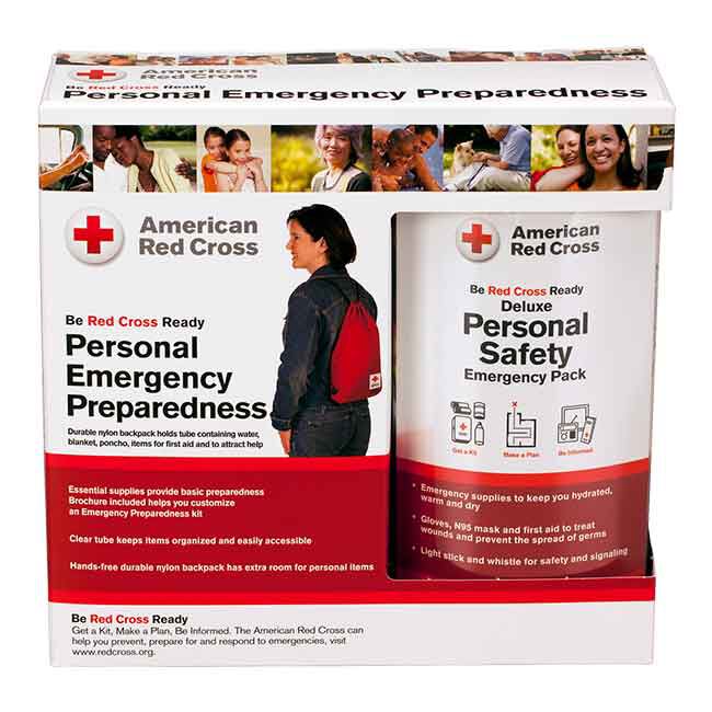Deluxe Personal Safety Emergency Pack with Bag Packaging.