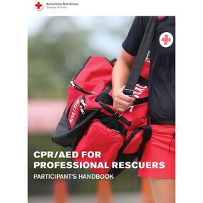 CPR/AED for Professional Rescuers Participant's Handbook front cover.