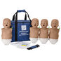 Prestan Ultralite Infant Manikins with CPR Monitors - (4-Pack), Brown Skin.