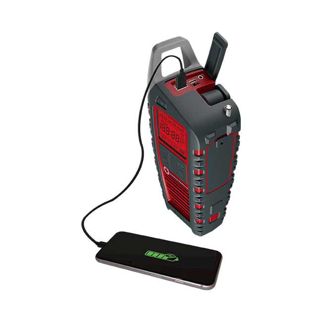 Eton Odyssey Emergency Hand Crank Radio Charging.