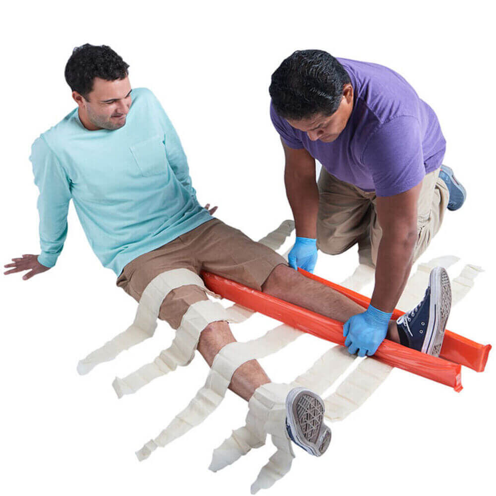 Set of Rigid Splints & Triangular Bandages.