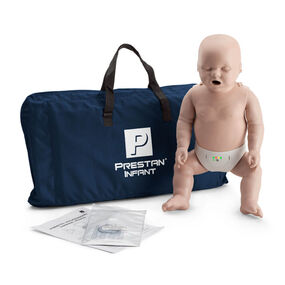 Prestan Infant CPR Manikin with CPR Monitor, Tan Skin.