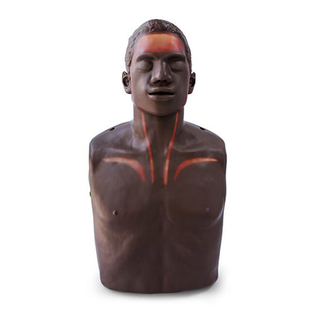 Brayden/OBI Adult CPR Manikin with LED Red Light CPR Feedback, Brown.