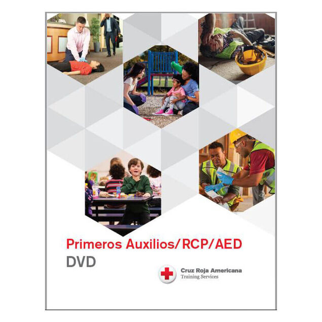 Red Cross First Aid/CPR/AED DVD in Spanish.