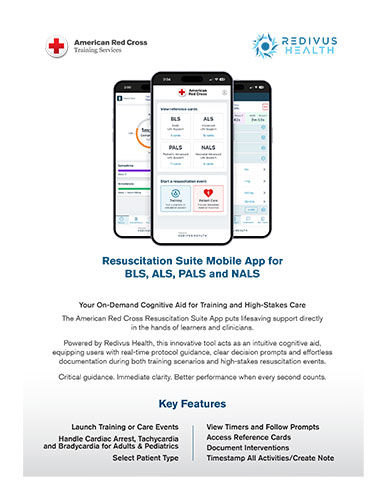 Resuscitation Suite Mobile App brochure